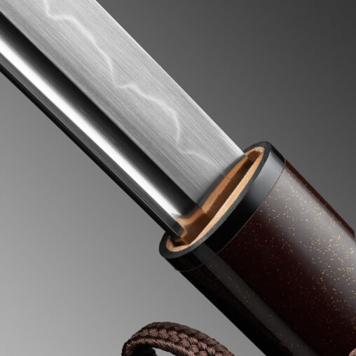 Nova Brown Antiqued Sea Wave Battle Ready Katana Sword