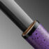 Nova Flaming Flower Purple Katana with Brass Fittings