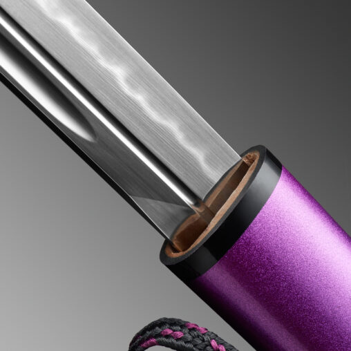 Nova Purple Dragon Katana Double-Edged Kissaki Moroha