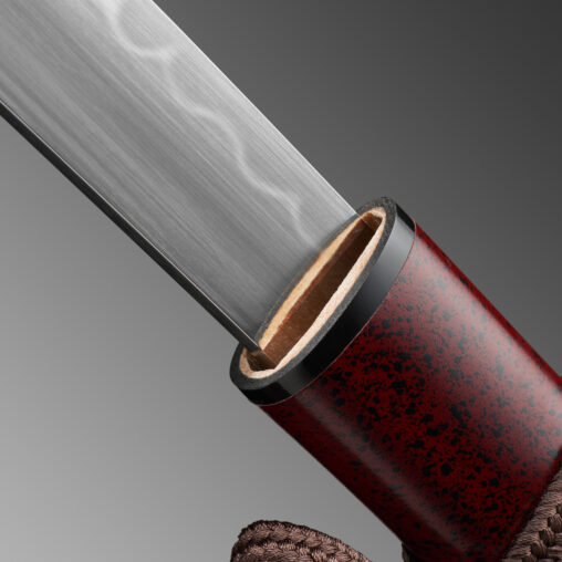 Nova Red Fantasy Katana 1095 Clay Tempered with Gunome Hamon