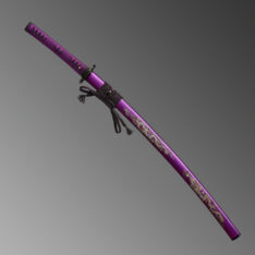 Nova Purple Dragon Katana Double-Edged Kissaki Moroha