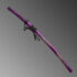 Nova Purple Dragon Katana Double-Edged Kissaki Moroha