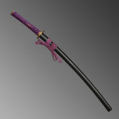 Nova Purple Three-Clawed Japanese Katana with Dragon Fittings