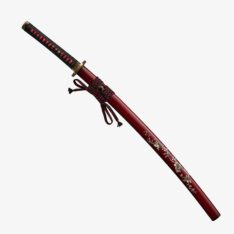 Nova Red 1095 High Carbon Steel Polished Nature Motif Katana