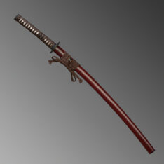 Nova Red Fantasy Katana 1095 Clay Tempered with Gunome Hamon