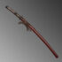 Nova Red Fantasy Katana 1095 Clay Tempered with Gunome Hamon