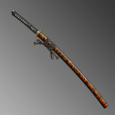 Nova Flaming Katana - 9260 Spring Steel with Bo-hi