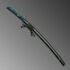 Nova Japanese Dragon Green Five Petal Cherry Blossom Katana